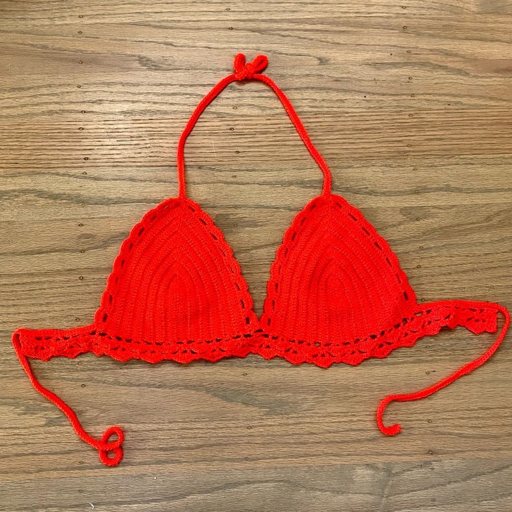 Crochet bikini top